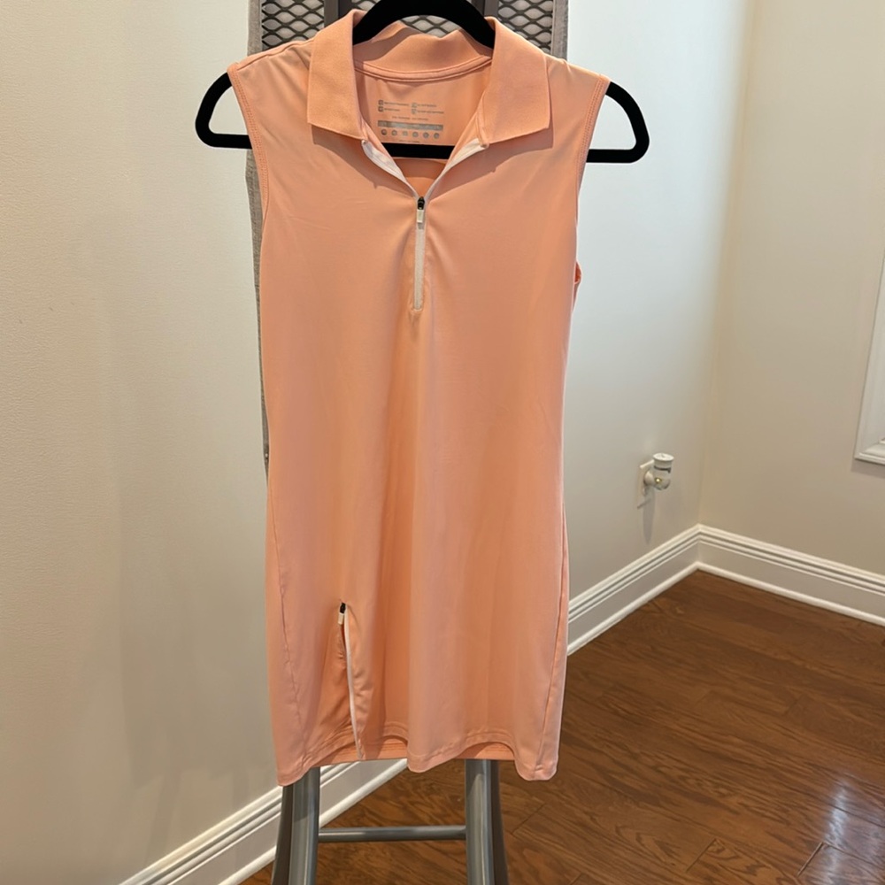 Peach and white lightweight tennis dress size XS